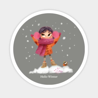 Hello WInter! Magnet